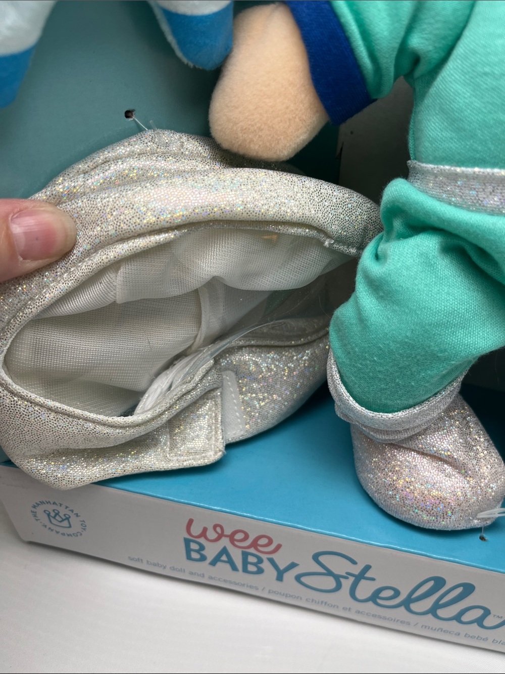 Wee Baby Stella Space Adventure Plush Doll - Green Outfit - Picture 7 of 8